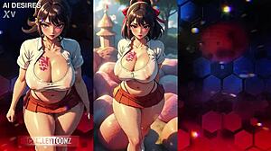 digital divas 55 showcase huge curvy asses bouncing interracial in 3d anime hentai for booty lovers