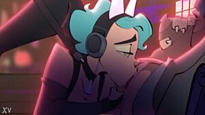 chubby redhead milf mommy gangbanged by interracial cocks in lingerie