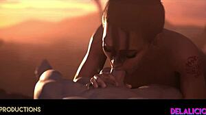 Game characters drop to knees for sloppy blowjobs in this SFM compilation that keeps going strong