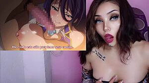 her huge tits heave as the chubby idol loses her virginity to her manager's thick cock