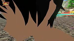 Earth-chan vore facesitting in 3D femdom hentai game uncensored domination