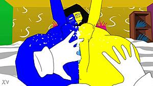 Ena flashes tits fingers pussy to squirting orgasm in submissive masturbation