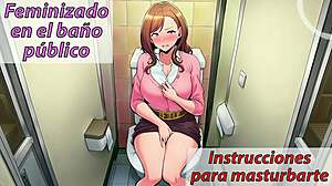 they feminize me in public bathroom, obey this spanish asmr joi now