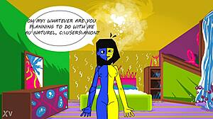 Ena flashes tits fingers pussy to squirting orgasm in submissive masturbation