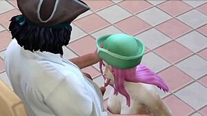 pirate captain bonney's huge tits drown in bukkake gangbang cum feast at holiday party