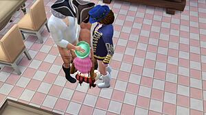 pirate captain bonney's huge tits drown in bukkake gangbang cum feast at holiday party