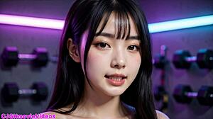 Boobs Fitness Trainer Shows Sexy Tit Workout