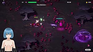 Wedding Witch hentai gameplay bride's big tits in sexy japanese outfit action