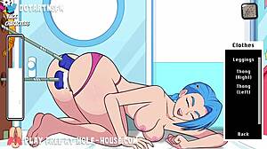 jinx from league of legends rule 34 grabs double dildos for squirting orgasm in hole house