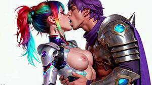 Anime Cutie Delivers Deep Blowjob Followed by Passionate Kissing