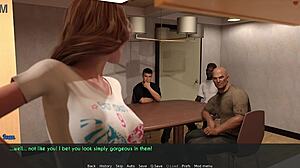 Half-naked wife Sophia squirts on movers' huge cocks! Stepmom femdom part 2!