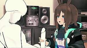 Arknights Amiya in Wojak's Room CEO Doomer Mature BDSM Gangbang Double Penetration Creampie