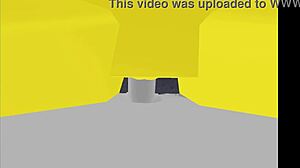 Sixer pounds noob in hot couple anal pussy animation test