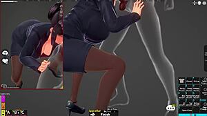 Stepsis Teacher Deepthroats and Anal Fucks Stepbrother in Hentai 3D