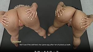 two milfs take turns on that massive white cock sharing every bit