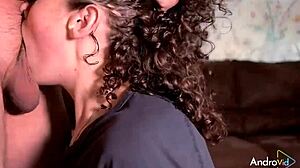 redhead milf throatfucked rough deep with creampie swallow