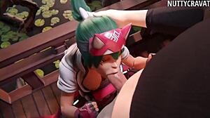 dva mercy tracer deepthroat monster cocks then ride cowgirl for creampie facials in 3d overwatch hentai