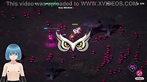 Wedding Witch hentai gameplay bride's big tits in sexy japanese outfit action