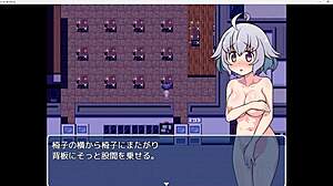 flashing her wet pussy and huge tits in public hentai tease