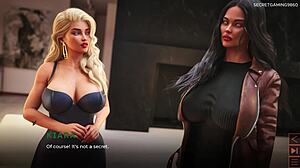 imagine vacationing with my huge boobs stepmom and her busty blonde friend