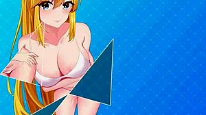 bold horny blonde anime girl craves intense game fuck