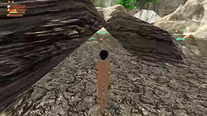 Earth-chan vore facesitting in 3D femdom hentai game uncensored domination