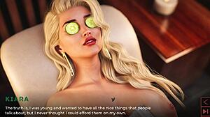 imagine vacationing with my huge boobs stepmom and her busty blonde friend