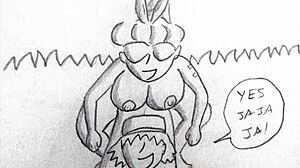 Watch her slobber on that thick cock before hardcore doggystyle pounding