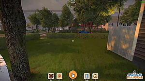 ever wonder what curvy camila's garden workout hides in sexy neighbor game?