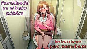 they feminize me in public bathroom, obey this spanish asmr joi now