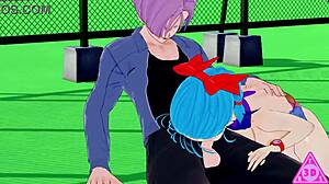 trunks ravishes bulma in dragon ball with blowjob handjob cumshot