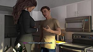 Busty latina fingers wet pussy craving stepmom's huge fake tits?