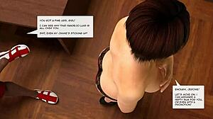 Busty Black Milf Secretary Takes Creampie After Hard Cock Fucking