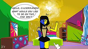 Ena flashes tits fingers pussy to squirting orgasm in submissive masturbation