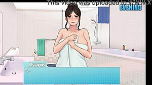 hot stepmom handjobs drain balls dry house chores 2