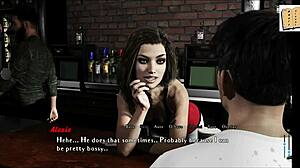 hot brunette alexis rides intertwined big cock in cowgirl and missionary positions