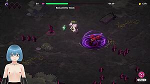 Wedding Witch hentai gameplay bride's big tits in sexy japanese outfit action