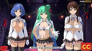 nukitashi characters join holiday group sex party with hentai parody fun