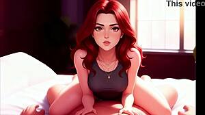 Hot AI Stepsister Begs for Huge Dick Cumshot Facial on Tits