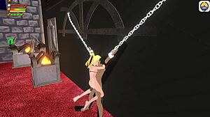 vampire femdom queen farts on loser's face in humiliating 3d hentai game