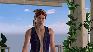 indian desi aladdin rubs magic lamp, wishes to fuck jasmine's tight holes with huge cock hindi audio