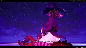 that resident evil big ass witch dominates knight pussy pounding in 3d hentai