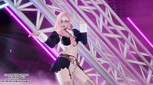 seraphine dances sexy kpop in league of legends hentai mmd uncensored