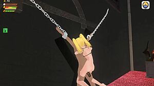 vampire femdom queen farts on loser's face in humiliating 3d hentai game