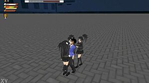 3D Femdom University Girls Dominate in 3v1 Fight Gameplay