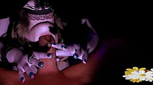 i love this cyber girl's massive booty shaking during big cock creampie deepthroat