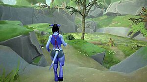 A Tauren's Huge Penis Penetrates Draenei Girl's Tight Ass In Hentai Game Animation