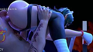 3D Hentai Cartoons Tease Forbidden Creampie Secrets