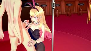 Marin Bunny Suit Hentai Rampage!