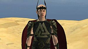 indian desi aladdin rubs magic lamp, wishes to fuck jasmine's tight holes with huge cock hindi audio